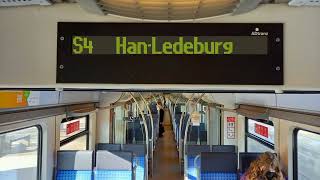 S Bahn Hannover  Ansagen der S4 Lang [upl. by Patrizius669]