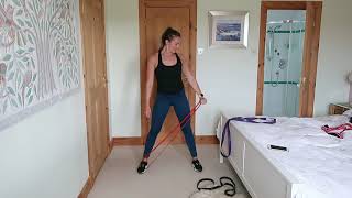 RESISTANCE BAND WORKOUT  20MINS [upl. by Calisa]