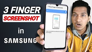 How to Take 3 Finger Screenshot in Samsung Phones  Swipe to Screenshot [upl. by Idner34]