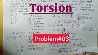 Problem on torsion 03  theory of torsion 05  Engineering Mechanics  Sumit Dwivedi [upl. by Hayden]