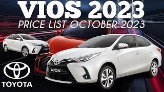 Toyota Vios Price List [upl. by Kenleigh726]