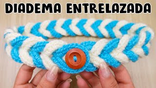 Diadema Tejida a Crochet o Ganchillo  crochet headband  VINCHA [upl. by Haelhsa660]