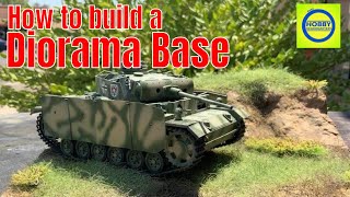 How to build a 135 Realistic Diorama Base for a Takom Panzer III step by step tutorial [upl. by Imrots]