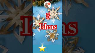 Descubre como hacer 5 decoraciones navideñas únicas ⭐️ navidad christmas diy manualidades [upl. by Mallis982]