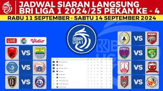 Jadwal BRI Liga 1 2024 Pekan Ke 4  PSM vs Persib  PSBS Biak vs Persija  Klasemen Liga 1 2024 [upl. by Oinesra226]