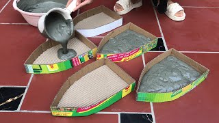 Amazing ideas from cardboard  Create cement pots more beautiful than expected [upl. by Skolnik362]