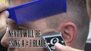 How To cut a High and Tight  short tapered mens haircut  Taper fade faster tutorial [upl. by Krusche303]