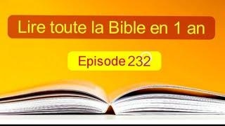 Toute la Bible en 1 an EP 232 Esaïe 1 à 2 et Actes 27 [upl. by Kipper507]