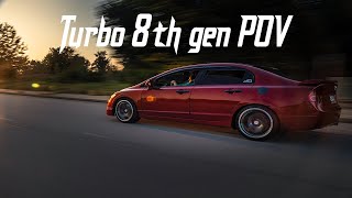 Turbo 8th gen Civic POVCountry DriveNothing but the SoundsRAW [upl. by Leraj]