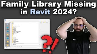 Family library missing in Revit 2024  Solution [upl. by Jacki775]