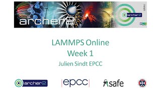 LAMMPS Online course May 2020  Week 1 [upl. by Enram]