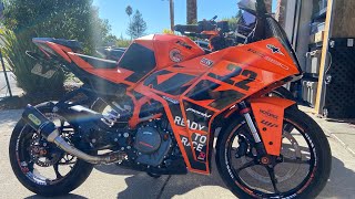 2023 RC390 Full Exhaust Sound [upl. by Nnaoj]