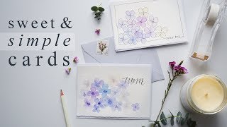 Beautiful 15 Minute Watercolor Greeting Cards [upl. by Leonelle]