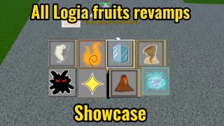 All Logia Fruits Revamps Showcase Bloxfruits New Update [upl. by Mosera]