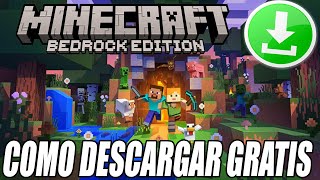 COMO DESCARGAR E INSTALAR MINECRAFT BEDROCK PARA PC GRATIS [upl. by Adias849]