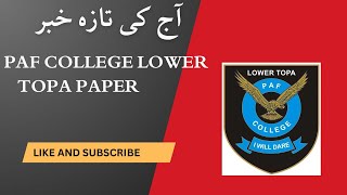 PAF COLLEGE LOWER TOPA updates [upl. by Dviad]