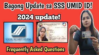 SSS UMID ID 2024 NEW UPDATE FAQ [upl. by Leno]