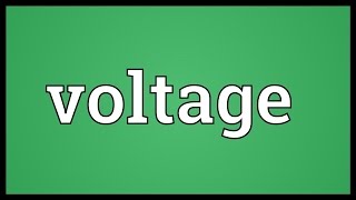 Voltage Meaning [upl. by Ephram]