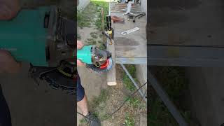 Dangerous woodworking Angle grinder  special discs diy woodworking powertools [upl. by Ahsiken]