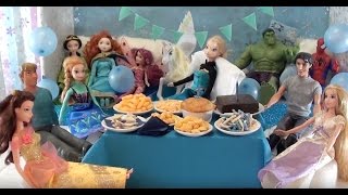 Fête danniversaire dElsa la reine des neiges 2 surprises avec les princesses Disney et Frozen [upl. by Odranar]