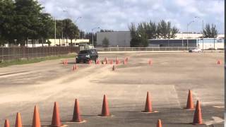 Defensive amp Evasive Driving Course  Roadblock Exercise [upl. by Aerdnaed]