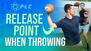 Release Point When Throwing The Football To Maximize Throwing Power quarterbackmechanics [upl. by Zelda]