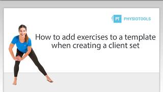 Add exercises to a template when creating a client set [upl. by Nylessej]