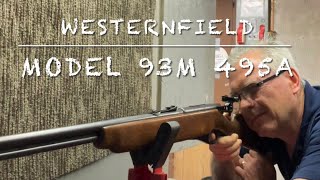 Wards Westernfield 93M 495A 22lr tube feed bolt action at the range Mossberg 45B [upl. by Fredenburg771]