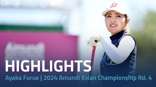 Ayaka Furue Highlights  2024 Amundi Evian Championship Rd 4 [upl. by Jaela]