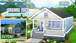 Sims 4 Base Game Starter Makeover Under 20k  Speed Build No CC [upl. by Esinnej]