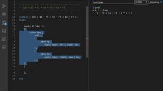 Proof of p ∨ q → r ↔ p → r ∧ q → r with Lean [upl. by Sirronal693]