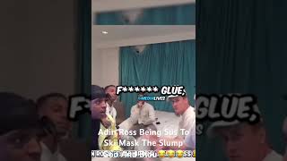 Adin Ross Acting Sus To Ski Mask The Slump God and Blou adinlive adinross skimasktheslumpgod [upl. by Nayab]