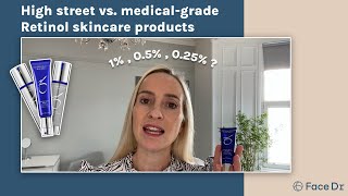 Dr Julia Explains  High street VS Medicalgrade retinol skincare products [upl. by Valonia]