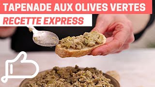 Recette Express  Tapenade dOlive Verte à Tomber par Terre [upl. by Aihsenot]