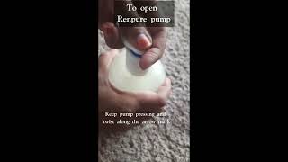 how to open renpure shampoo new pump 2024 usa [upl. by Nilac]