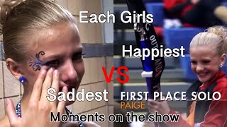 Dance Moms Each Girls Happiest VS Saddest Moment [upl. by Stoops]