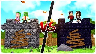 👉 FORTALEZA DE BEDROCK VS FORTALEZA DE OBSIDIANA  MINECRAFT [upl. by Anomis]