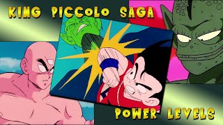 Dragon Ball  King Piccolo Saga Power Levels [upl. by Springer]