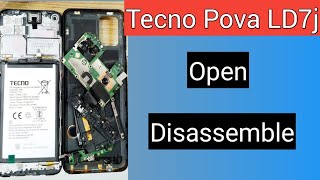 Tecno Pova LD7j openDisassembly And Back Cover Remove [upl. by Purdy]