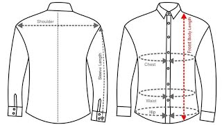 How to Measure a Shirt Part2 Specific Measurement Point of Shirt Shirt measurements perfect Guide [upl. by Enirac310]