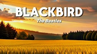 The Beatles  Blackbird Lyrics [upl. by Ynnej]