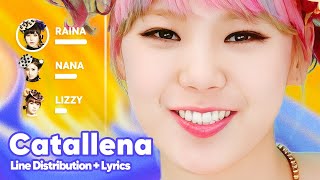 Orange Caramel  Catallena Line Distribution  Lyrics Karaoke PATREON REQUESTED [upl. by Talley]