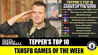 TFT Teppers Top 10 TXHSFB Games of the Week [upl. by Naga]