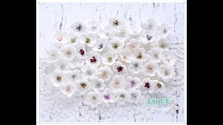 Little Foamiran Flowers for Card Making [upl. by Eidnas]