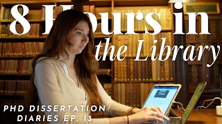 8 Hours in the Library  A Day in the Life of a PhD Student in Oxford  Dissertation Diaries Ep 13 [upl. by Zebulon]