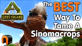 ARK How To TAME A SINOMACROPS In Real Time Step By Step ARK [upl. by Gemoets]