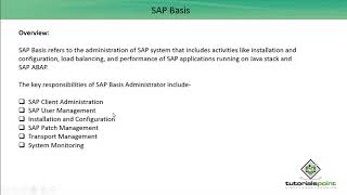 SAP Basis  Overview [upl. by Acceber377]