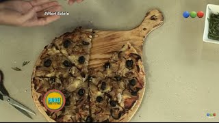 Receta Pizza fugazetta doble masa  Morfi [upl. by Armillas]