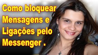 Como bloquear no Facebook mensagem e ligação No celular e pelo computador Passa a Passo [upl. by Liagaba645]