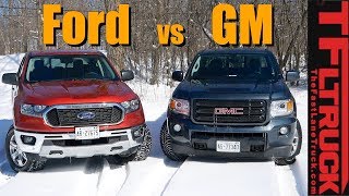 Whats the Best American Midsize Truck Ford Ranger FX4 vs GMC Canyon All Terrain [upl. by Mighell685]